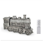 SteamNest Vintage Train Humidifier in Vintage Silver with remote control