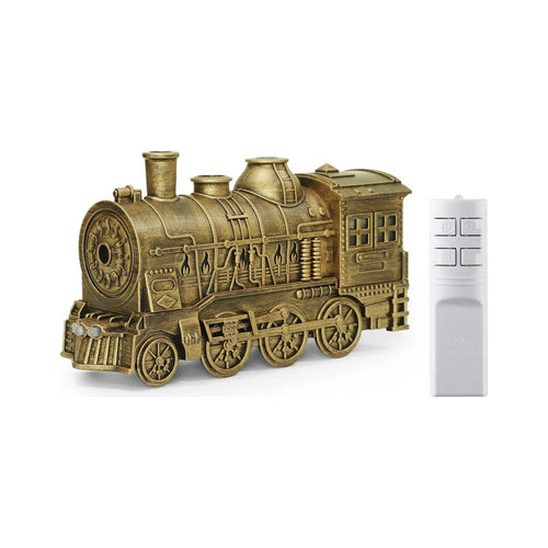 SteamNest Vintage Train Humidifier in Antique Bronze with remote control